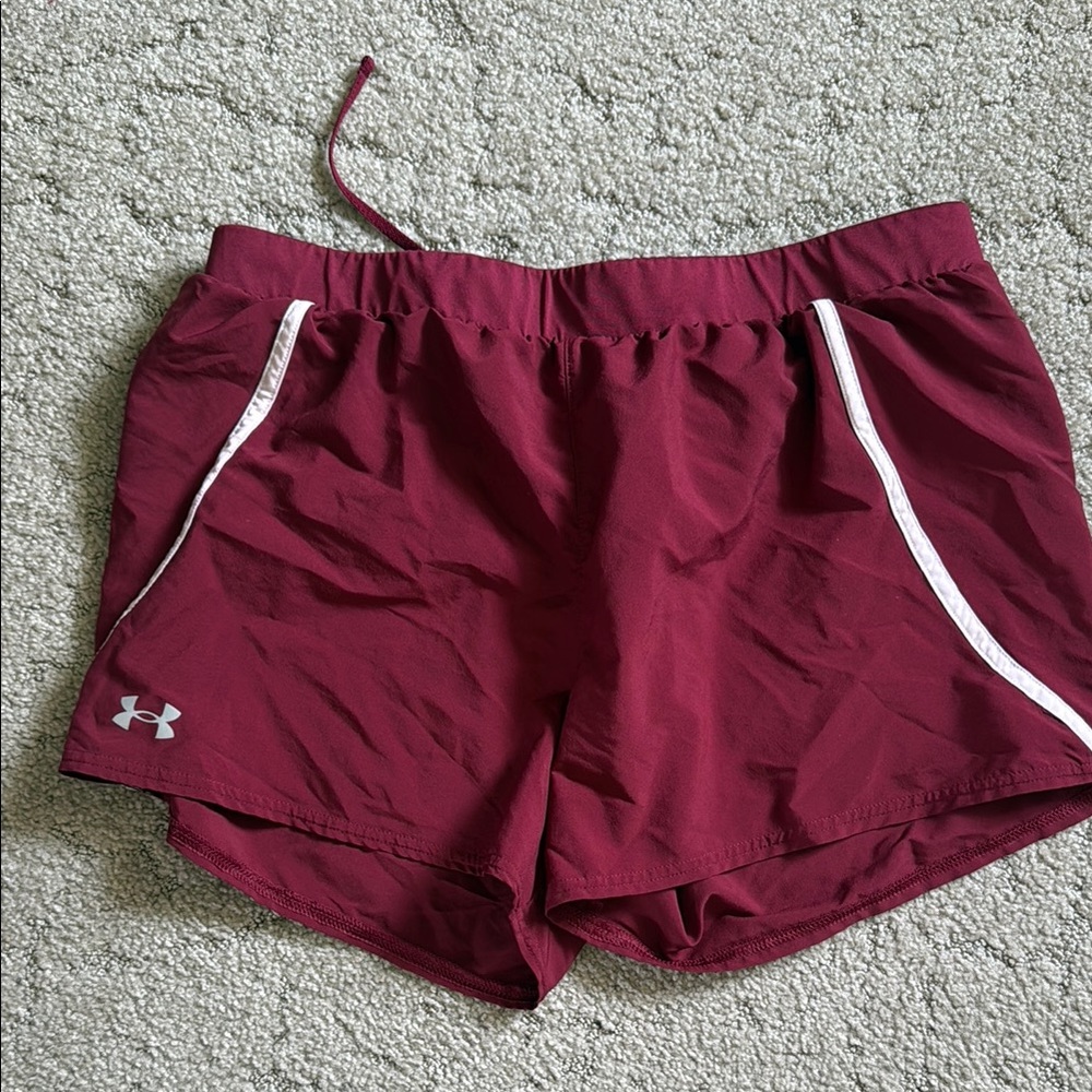 Under Armour Women's Maroon Running Shorts